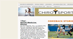 Desktop Screenshot of chirosports.org